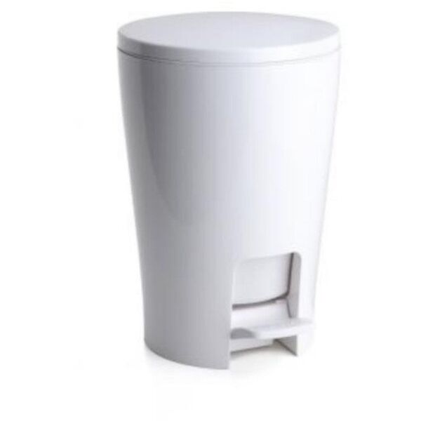 Κάδος μπάνιου με πεντάλ 5L Diabolo λευκό 8411801203552