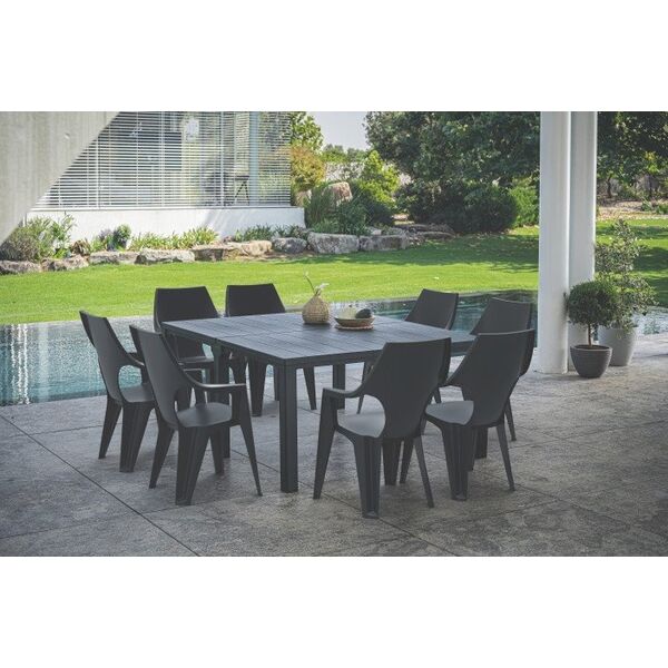 Τραπέζι κήπου Julie Double Table (2 διαμορφώσεις) γκρι 8711245150376