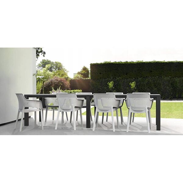 Τραπέζι κήπου Julie Double Table (2 διαμορφώσεις) γκρι 8711245150376