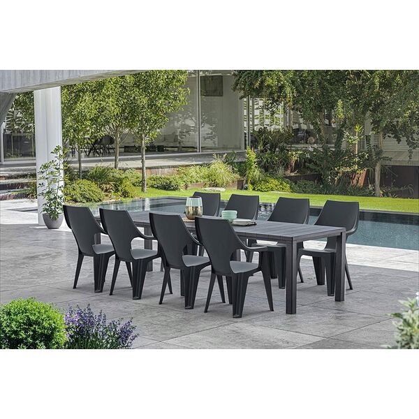 Τραπέζι κήπου Julie Double Table (2 διαμορφώσεις) γκρι 8711245150376