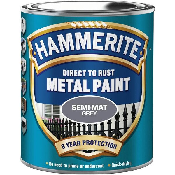 Hammerite Σιλκεμάτ - Γκρι - 750 ml.