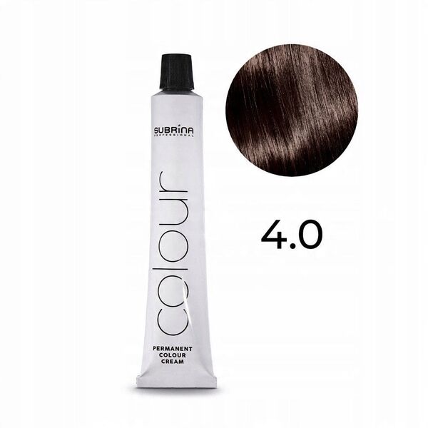 Subrina Professional, Unique, Μόνιμη Βαφή Μαλλιών, 4/0, 100 ml Για Γυναίκες