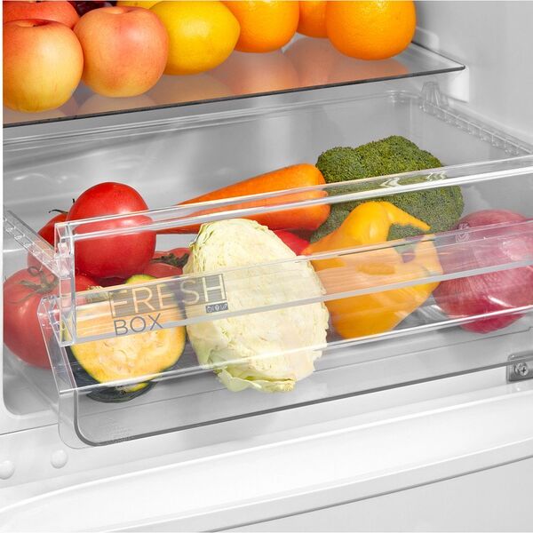 Midea Refrigerator | MDRB369FGE01 | Energy efficiency class E | Free standing | Combi | Height 177.3 cm | Fridge net capacity 197 L | Freezer net capacity 65 L | 39 dB | White