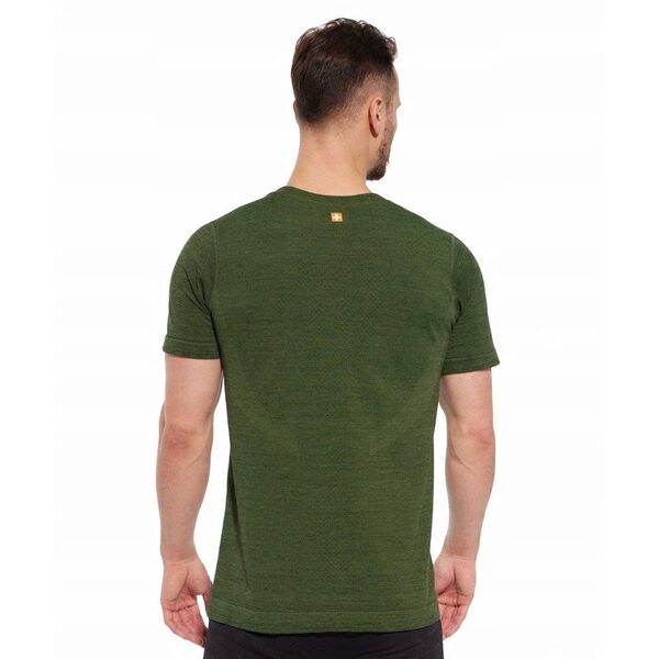 SS1265M Ανδρικό μπλουζάκι με κοντό μανίκι OUTDOOR WOOL PRO σκούρο πράσινο M - NIEDZWIEDŹ 4