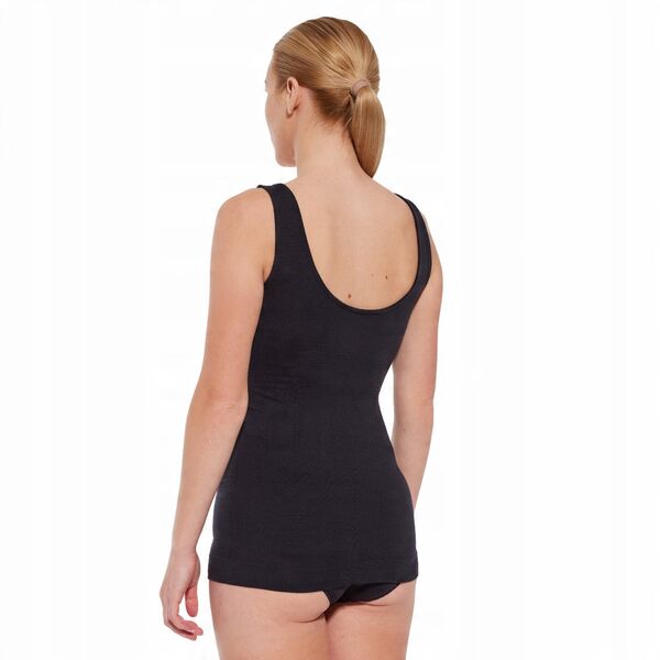 Γυναικείο αμάνικο μπλουζάκι COMFORT MERINO μαύρο L