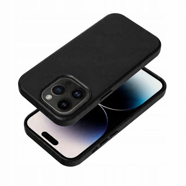 Δερμάτινη θήκη MAG COVER συμβατή με MagSafe για SAMSUNG S25 ULTRA μαύρο