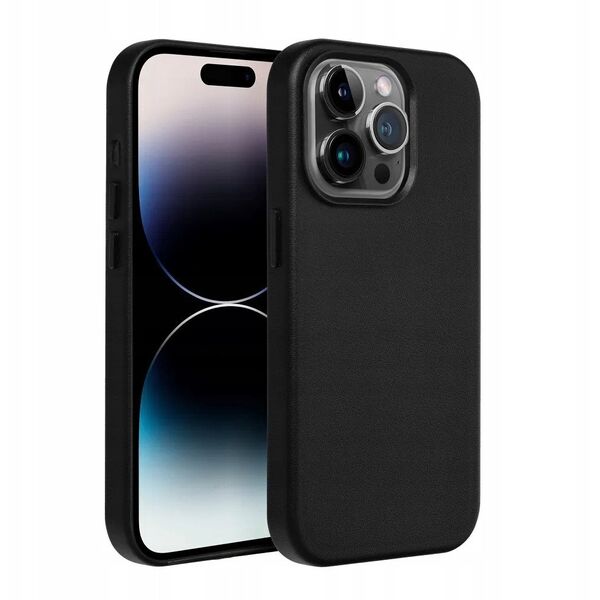 Δερμάτινη Θήκη MAG COVER συμβατή με MagSafe για SAMSUNG S25 μαύρο