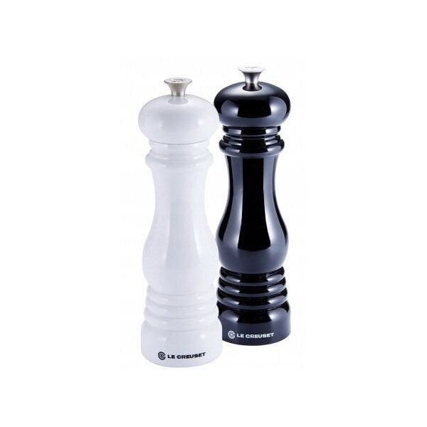 Le Creuset Salt and Pepper Mill Set 21cm Black&White 0630870145848