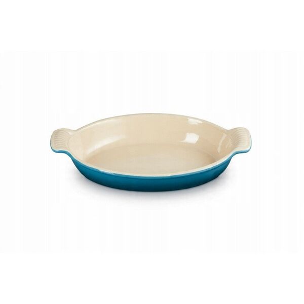 Le Creuset Oval Heritage Stoneware Baking Dish 28cm / 1 6L Blue 0630870319683