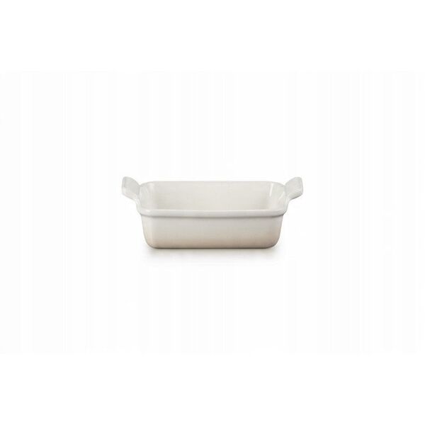 Le Creuset Rectangular Heritage Stoneware Baking Dish 19x14cm / 1 1L White 0843251158119