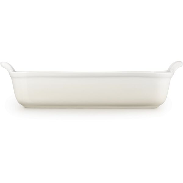 Le Creuset Rectangular Heritage Stoneware Baking Dish 32x24cm / 4L White 0843251158133