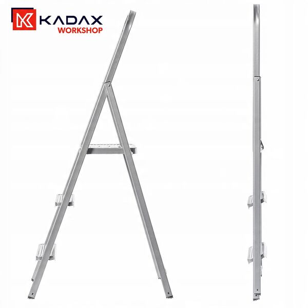Πτυσσόμενη σκάλα K40 BasicLine / χάλυβας / 3 σκαλοπάτια με λαβή ασφαλείας 4007126017208