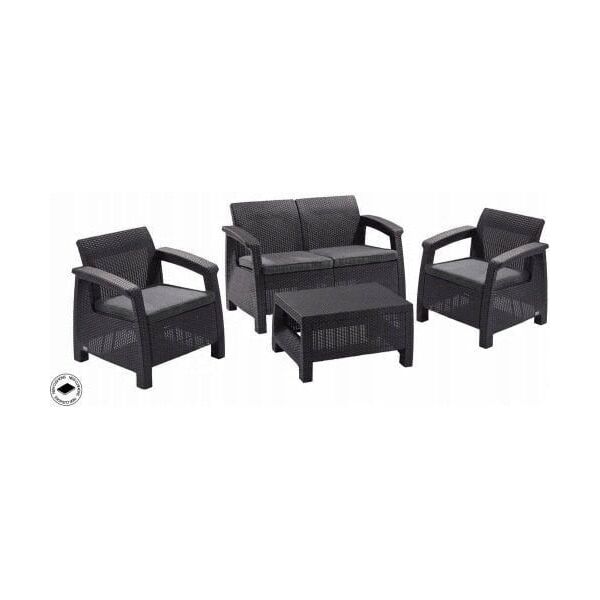 Σετ επίπλων κήπου Bahamas Set γκρι 7290106930476