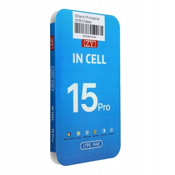 Οθόνη για iPhone 15 Pro με μαύρη οθόνη αφής (ZY-LTPS) IC Transferable