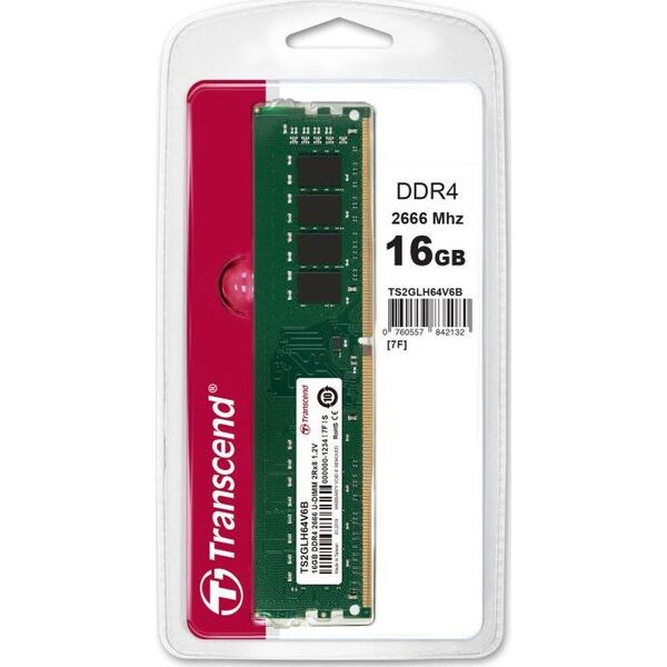 Pamięć serwerowa Transcend Transcend DDR4 - 16 GB -2666 - CL - 19 - Sinlge memory (TS2GLH64V6B)
