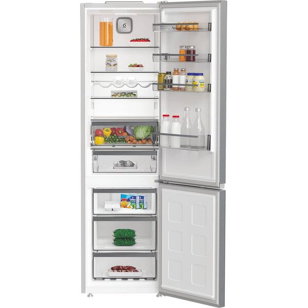Ψυγείο Whirlpool | WHK 26402 XP4E | Κατηγορία ενεργειακής απόδοσης E | Ελεύθερη τοποθέτηση | Συνδυασμός | Ύψος 203.5 cm | Σύστημα No Frost | Καθαρή χωρητικότητα ψυγείου 249 L | Καθαρή χωρητικότητα καταψύκτη 106 L | Οθόνη | 37 dB | Ασημί