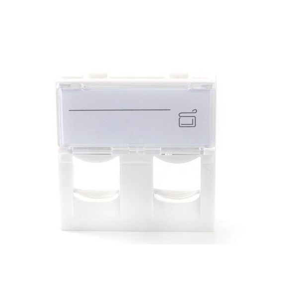 Πρίζα EURO 45x45 - 2 ΘΥΡΕΣ