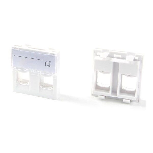 Πρίζα EURO 45x45 - 2 ΘΥΡΕΣ