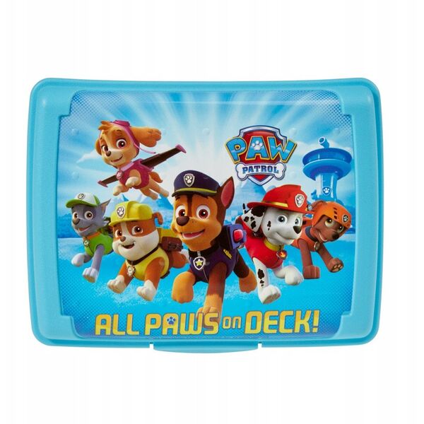 Δοχείο αποθήκευσης τροφίμων deco-click-box mini 0 5L Olek "Paw Patrol" 17x13x3 5cm μπλε 4052396031218