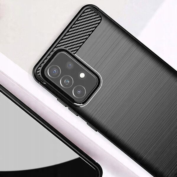 Carbon Case ελαστική θήκη Samsung Galaxy A72 4G μαύρη