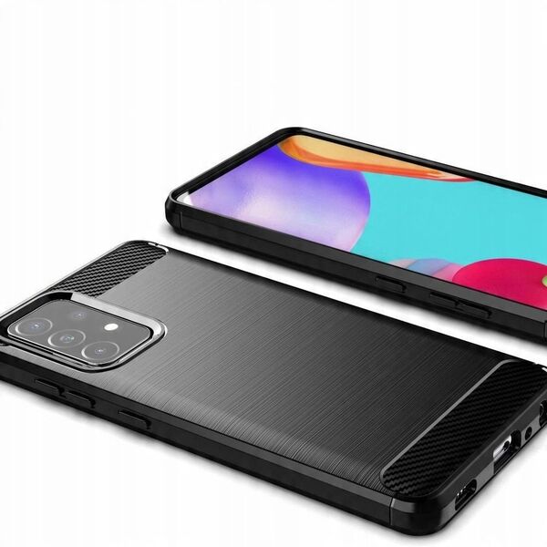 Carbon Case ελαστική θήκη Samsung Galaxy A72 4G μαύρη