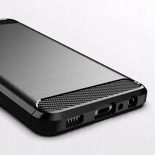 Carbon Case ελαστική θήκη Samsung Galaxy A22 4G μαύρη