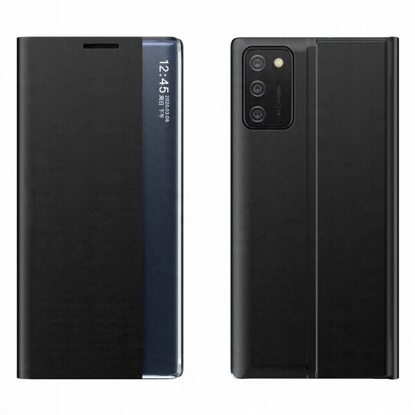 New Sleep Case θήκη με καπάκι με λειτουργία βάσης Samsung Galaxy A03s (166,5) μαύρο