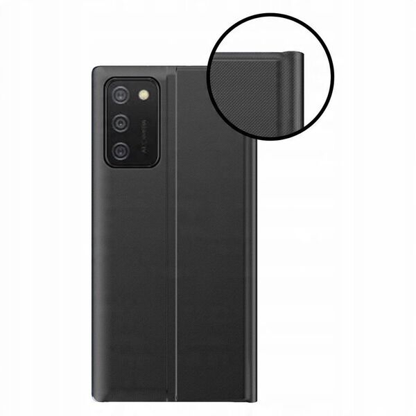 New Sleep Case θήκη με καπάκι με λειτουργία βάσης Samsung Galaxy A03s (166,5) μαύρο