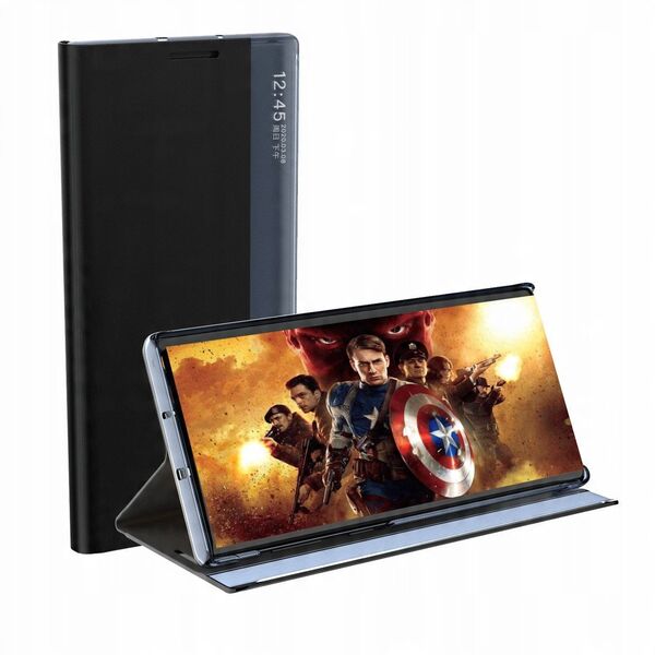 Νέα θήκη Sleep Case pokrowiec etui με καπάκι και λειτουργία βάσης Samsung Galaxy A73 μαύρο