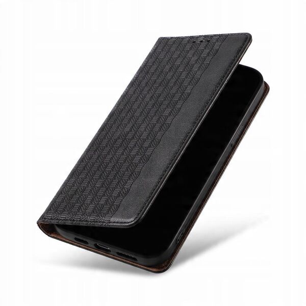 Θήκη Magnet Strap etui για iPhone 13 Pro Max πορτοφόλι + mini λουράκι μαύρο