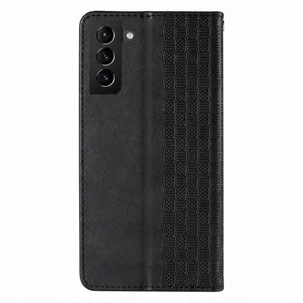 Μαγνητική Θήκη Strap etui για Samsung Galaxy S22+ (S22 Plus) πορτοφόλι κάλυμμα + mini λουράκι κρεμαστό μαύρο