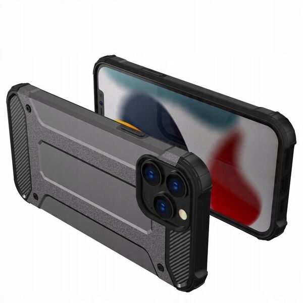 Υβριδική Θήκη Armor για iPhone 14 Pro θωρακισμένη υβριδική θήκη μαύρη