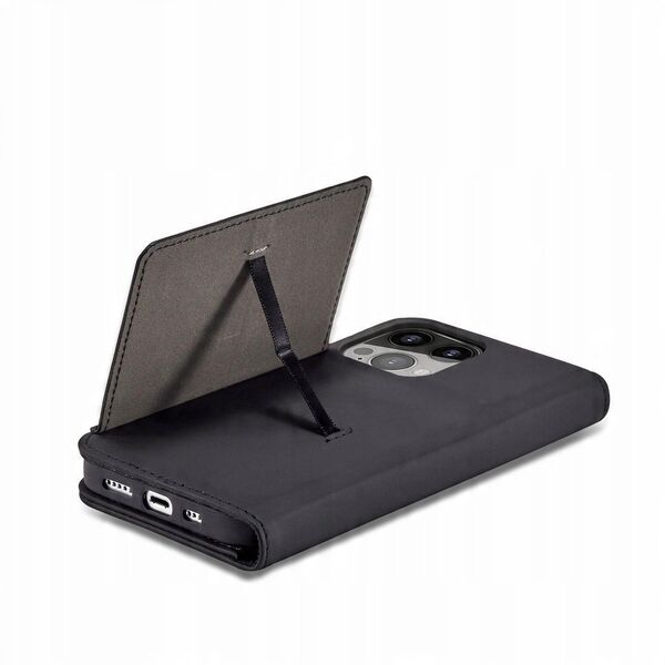 Θήκη κάρτας μαγνήτη etui iPhone 14 Pro Max pokrowiec z klapką πορτοφόλι podstawka μαύρο