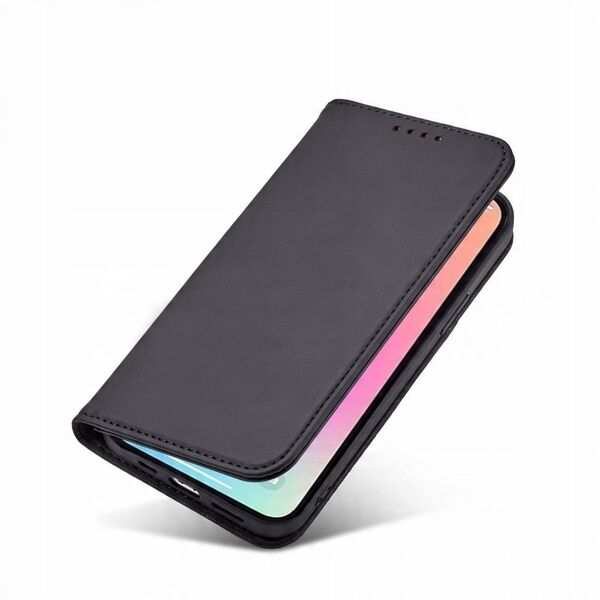 Θήκη κάρτας μαγνήτη etui iPhone 14 Pro Max pokrowiec z klapką πορτοφόλι podstawka μαύρο