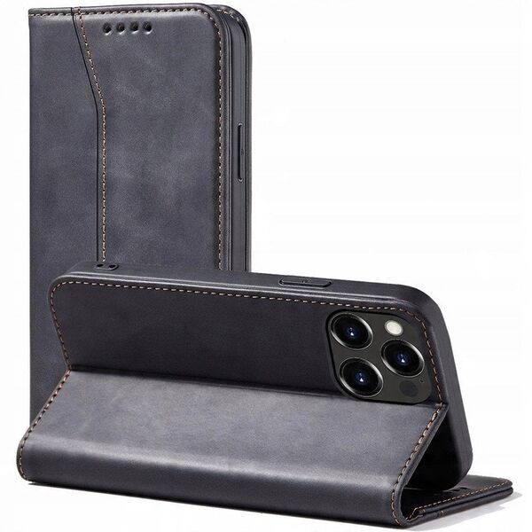 Μαγνητική Θήκη Fancy Case etui iPhone 14 Plus pokrowiec z klapką portfel podstawka czarne