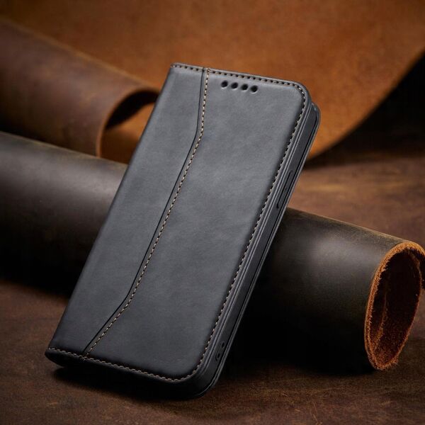 Μαγνητική Θήκη Fancy Case etui iPhone 14 Plus pokrowiec z klapką portfel podstawka czarne