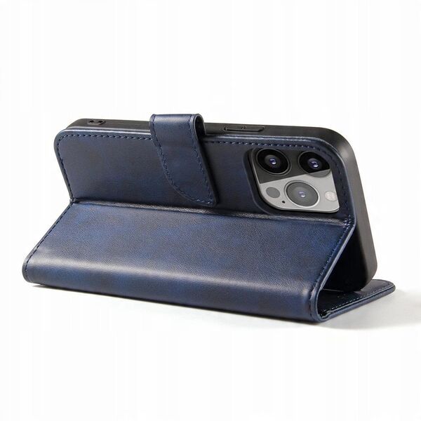 Θήκη Magnet etui Samsung Galaxy S23 Ultra pokrowiec z klapką portfel podstawka niebieskie