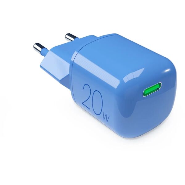 Φορτιστής τοίχου Puro 20W GaN USB-C - μπλε