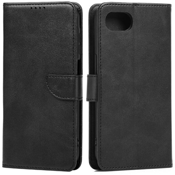Etui Marv Wallet iPhone 16e czarny/black bookcase