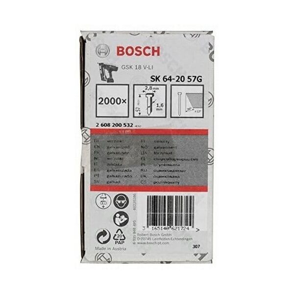 ΚΑΡΦΙ SK64-20 57G 1.6MM 2'000 ΤΕΜ