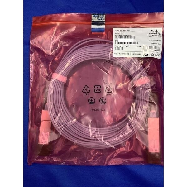 NVIDIA - 200GBase-AOC Καλώδιο άμεσης σύνδεσης - QSFP56 σε QSFP56 - 20 m - Οπτική ίνα - Ενεργό οπτικό καλώδιο (AOC)