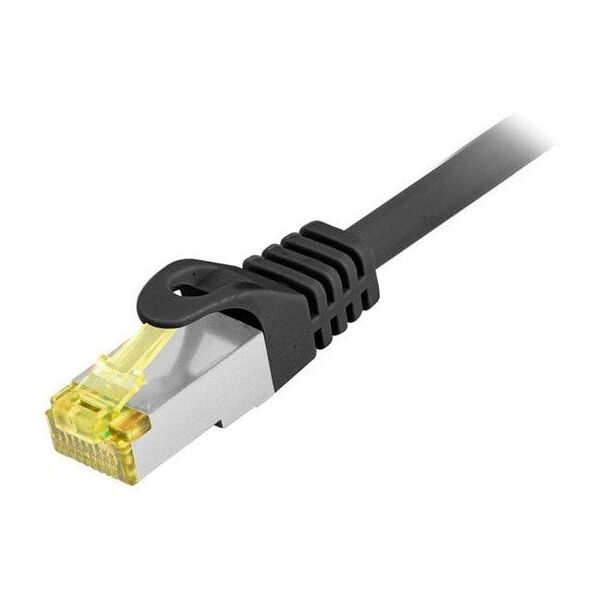 Καλώδιο Patch Equip Cat6A Εξωτερικού Χώρου S/FTP 2xRJ45 1.00m μαύρο LSZH Polybeutel