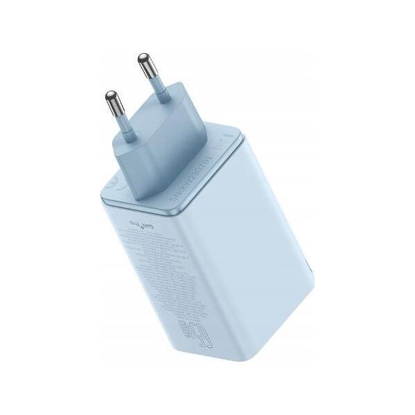 Ładowarka Baseus OS-Baseus GaN6 Pro Fast Charger 2C+2U 65W  EU Galaxy Blue((With:Mini White Cable Type-C to Type-C 100W(20V/5A) 1m Galaxy Blue)）