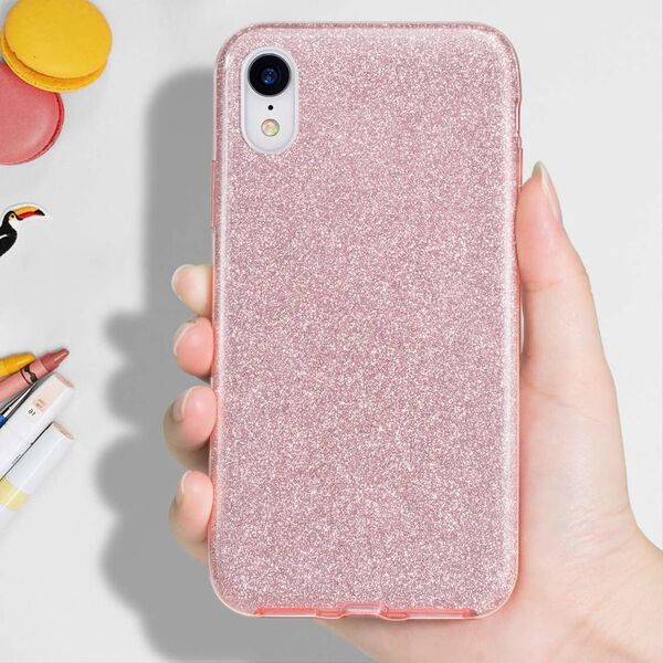 Etui SAMSUNG GALAXY A16 Brokat Glitter różowe