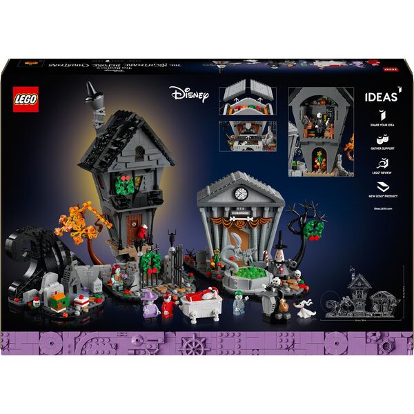 LEGO Ideas Disney: Miasteczko Halloween Tima Burtona (21351)
