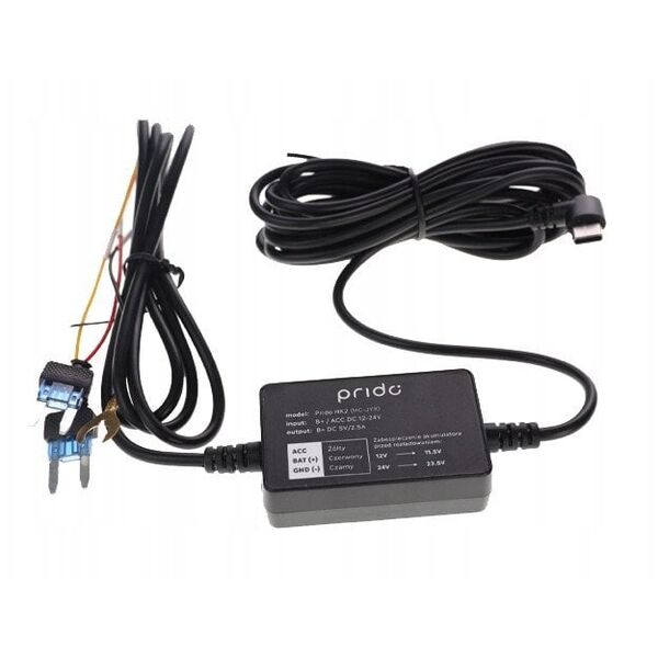 Adapter zasilania Hardwire Kit microUSB/miniUSB Prido HK2 - USB-C
