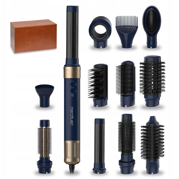 Lokówko-suszarka do włosów Cecotec Bamba CeramicCare 12in1 AirGlam Blue