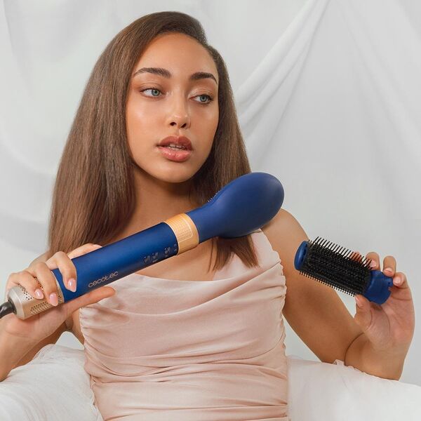 Lokówko-suszarka do włosów Cecotec Bamba CeramicCare 14in1 AirGlam Blue