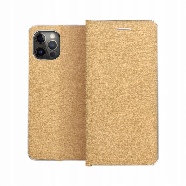Θήκη LUNA Book Gold για XIAOMI Redmi Note 13 PRO Plus 5G χρυσό