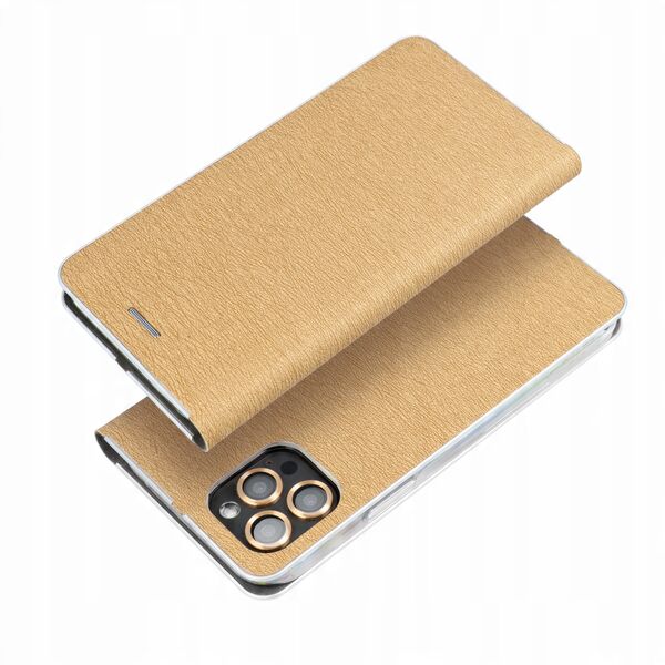 Θήκη LUNA Book Gold για XIAOMI Redmi Note 13 PRO Plus 5G χρυσό